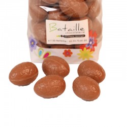 Œufs lait fourrés praliné